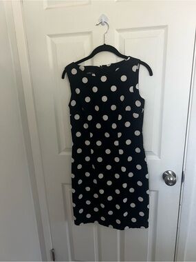 Alyx Black Mini Dress‎ with White Polka Dots